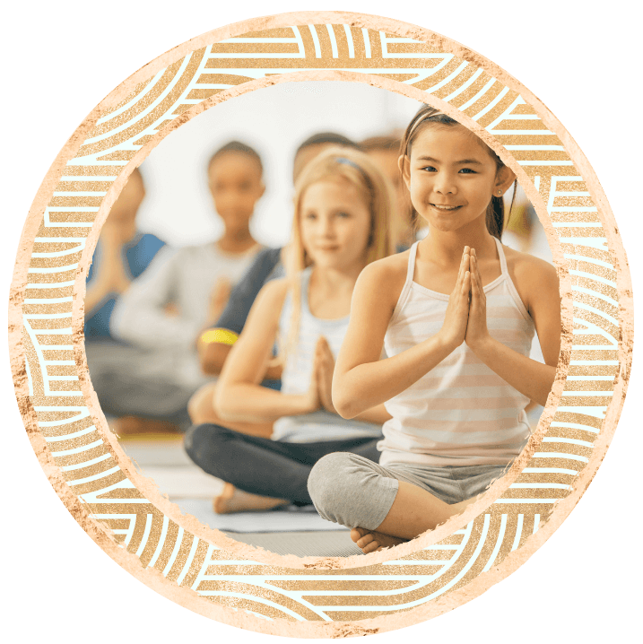 kids doing mindfulness and meditation