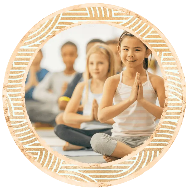 kids doing mindfulness and meditation